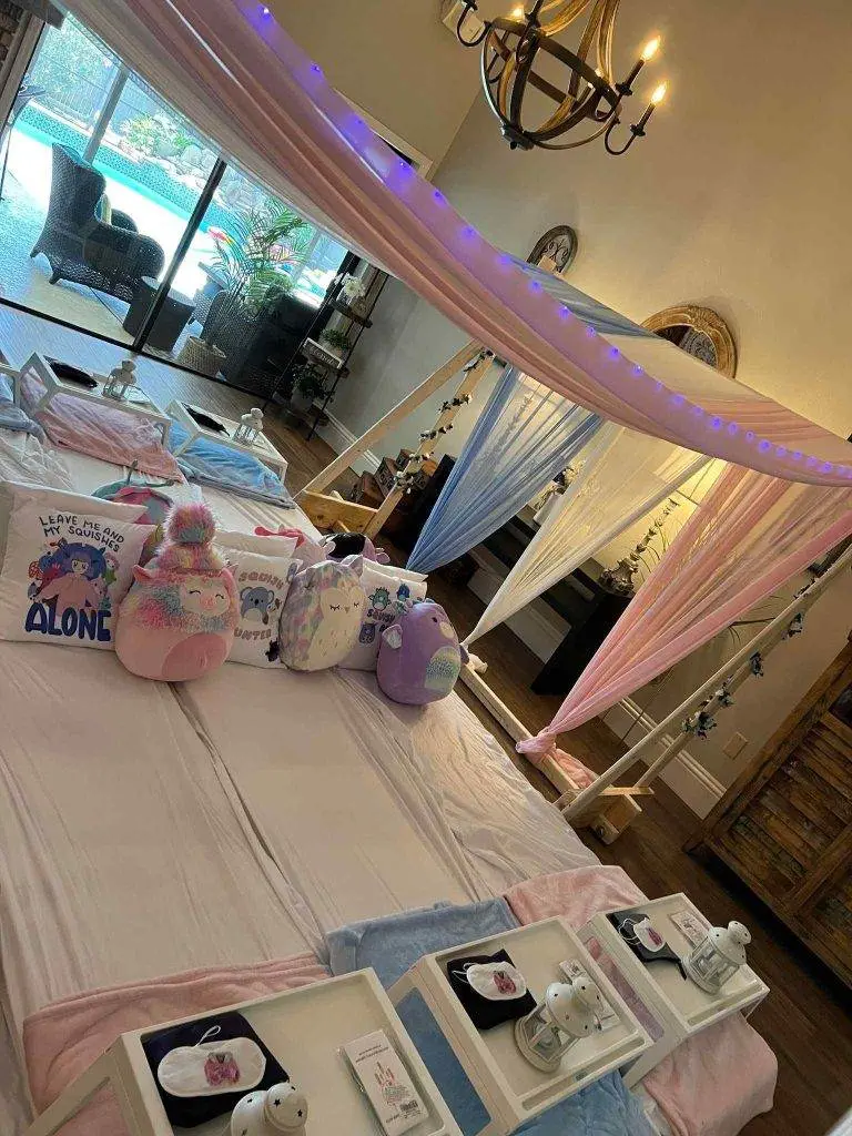 Throw the Ultimate Canopy Slumber Party: The Perfect Large Fort Sleepover Idea 1 Canopy Slumber party