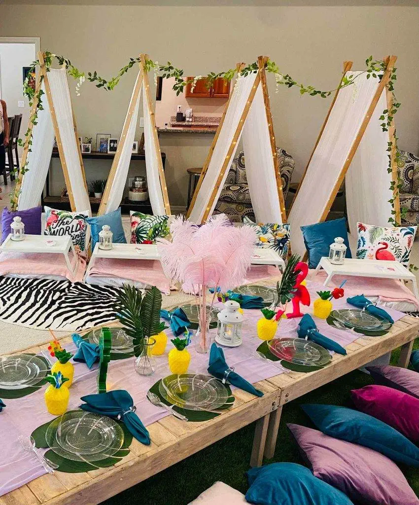 Planning a Tropical Slumber Birthday Party 4 Tropical Slumber Birthday Party