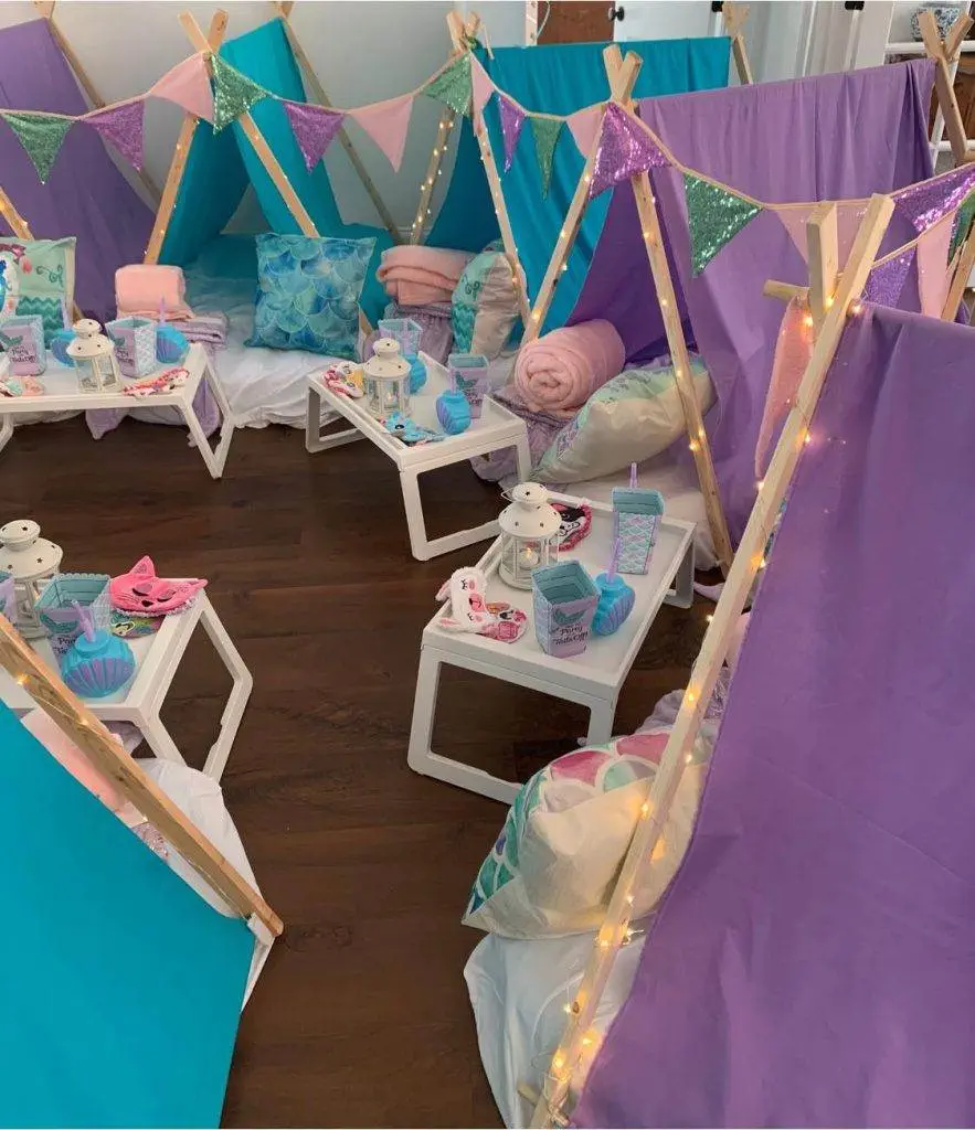 Jump into Summer with a Magical Teepee Mermaid Slumber Party 3 Teepee Mermaid Slumber Party,mermaid,birthday party